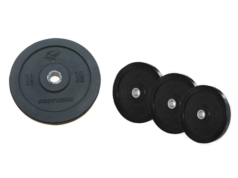 Commercial Olympic Bumper Plates Per Kg (Black)