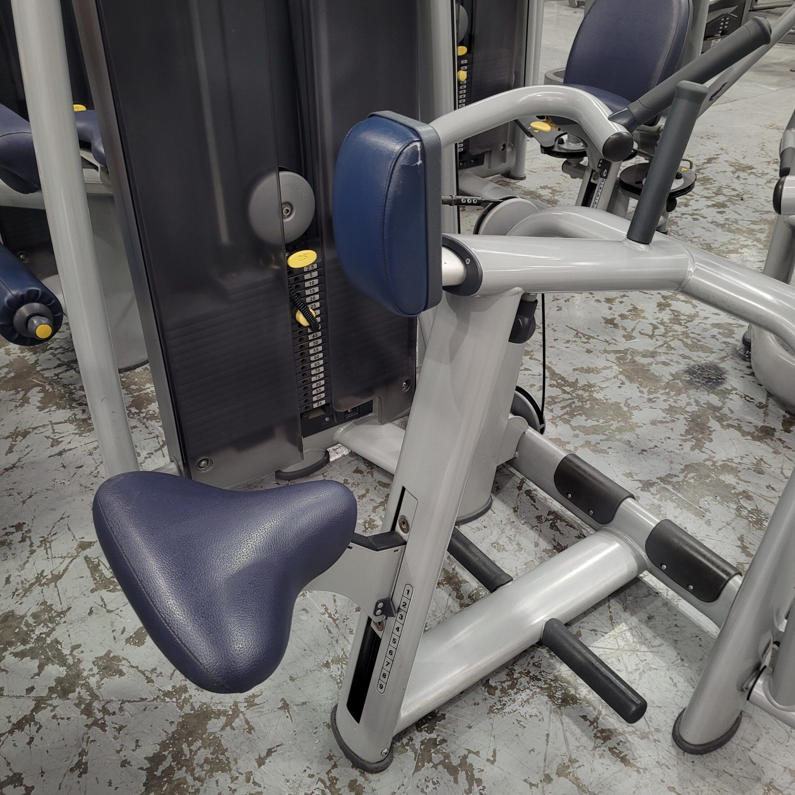 Technogym Selection Low Row - Silver Frame Navy Upholstery | Grays