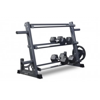 Bodyworx weight storage rack for organized home or commercial gym setups